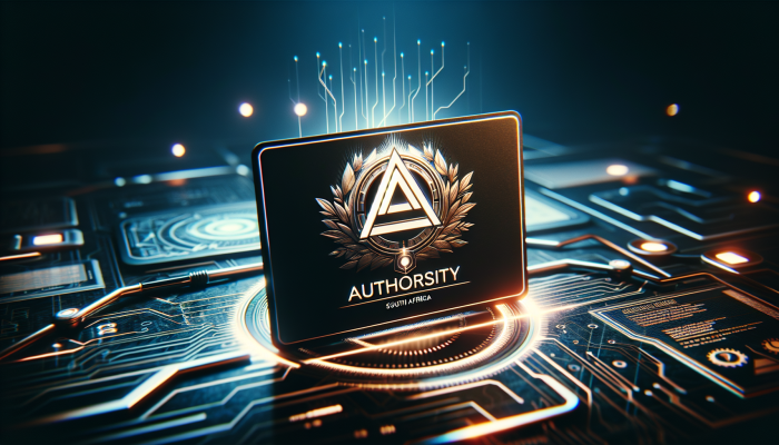 "arch.co.za logo on a business card, representing brand authority in South Africa."