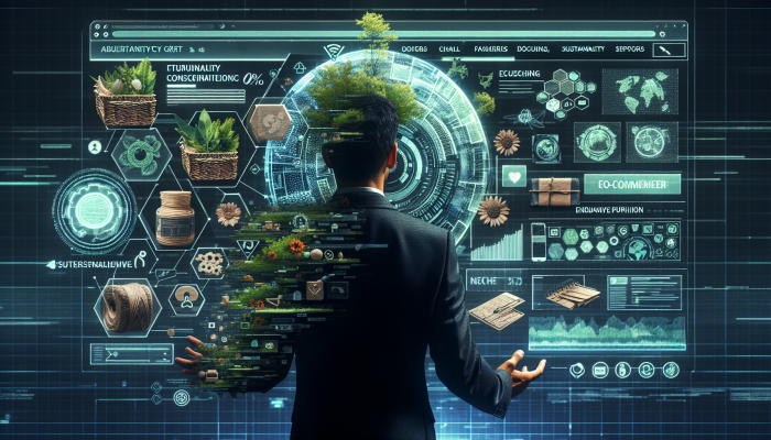 E-commerce entrepreneur launching eco-friendly, artisan, and bespoke fashion online store with unique domain.