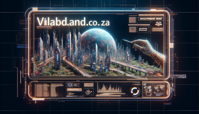 Modern digital landscape with 'bald.co.za' on a virtual billboard, symbolizing investment and versatility.