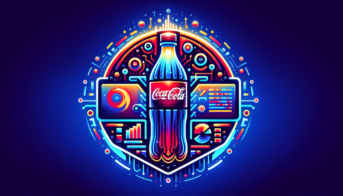 "Vibrant 'coca' themed tech startup logo, modern design symbolizing credibility and market recognition."