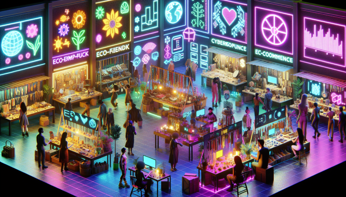 "Vibrant e-commerce marketplace on giza.co.za with artisanal crafts, eco-friendly products, and exclusive fashion."