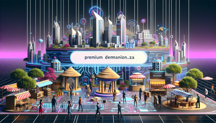 "Vibrant South African digital marketplace with tech-savvy entrepreneurs and premium domain pull.co.za."