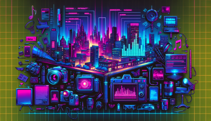 Vibrant South African art portfolio on revs.co.za, featuring photography, music, and personal branding.