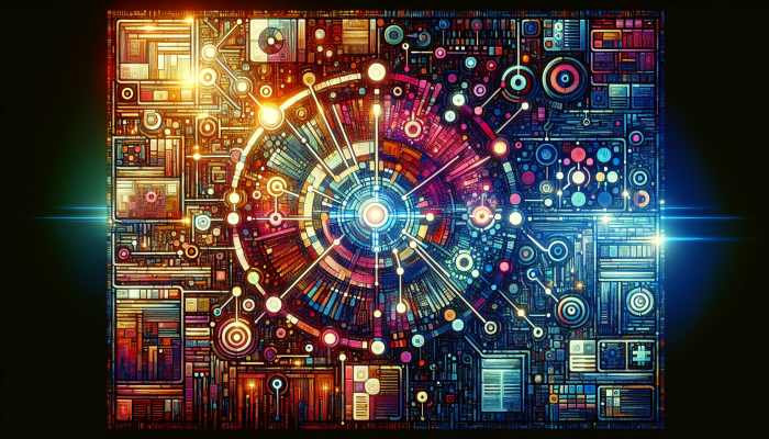 Abstract mosaic of markets with "vcss.co.za" symbolizing connectivity and potential.