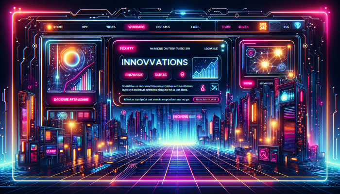Modern website interface for ways.co.za with vibrant design and futuristic city backdrop.