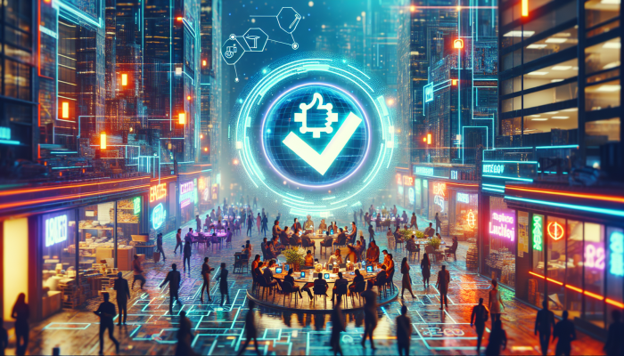 Vibrant digital marketplace, 'betgo.co.za' logo, diverse tech-savvy crowd in South Africa.