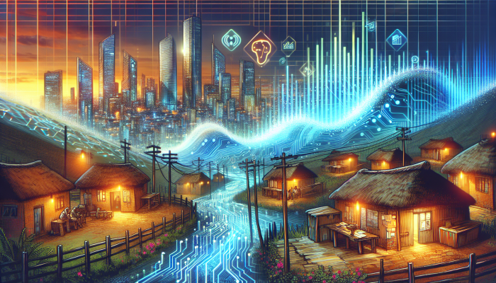 Digital wave boosting South Africa's internet, connecting rural and urban, spurring innovation and global market engagement.
