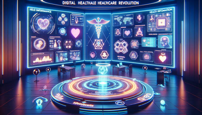 Vibrant platform showcasing telemedicine, health info, and wellness apps for enhanced patient care.