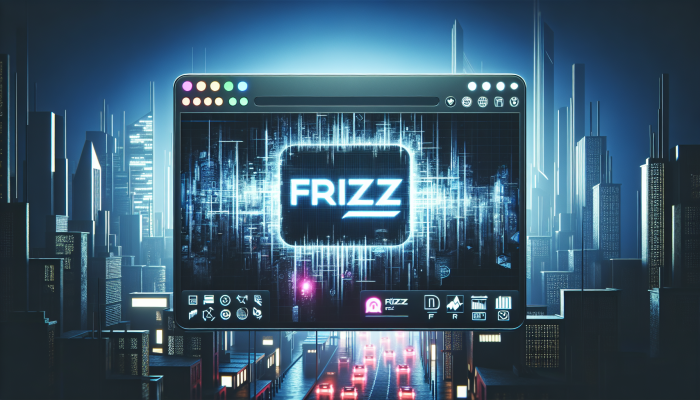 Modern "frizz.co.za" logo, symbolizing brand essence and digital accessibility.