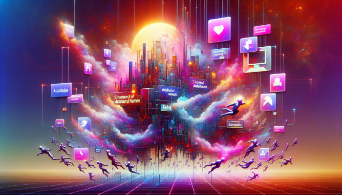 Abstract digital landscape with 'faded' symbolizing branding versatility in South Africa's market.