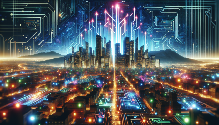 "Vibrant digital landscape with 'grows.co.za' symbolizing growth and connectivity in South Africa."